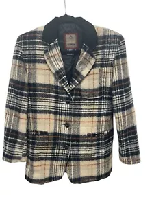 Abrigo Chaqueta Blazer Vintage, Forrado Ventara, Para Mujer Talla Pequeña Cuello Cuero - Imagen 1 de 5