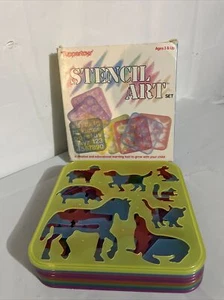 8 Tupperware Tuppertoys Stencil Art Educational Learning Letters Animals 1987 - Picture 1 of 10