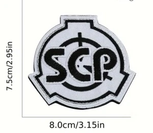 SCP Foundation Logo Patch Haken Schleife Rückseite sicherer Behälter Schutz Sammlerstück - Bild 1 von 2