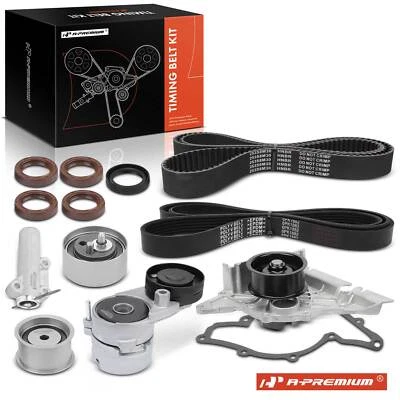 12x Timing Belt Kit w/ Water Pump for Volkswagen Passat 98-05 Audi A6 Quattro A4 - Image 1 of 4