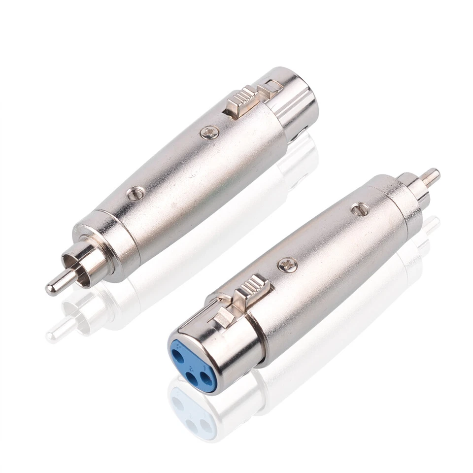Euroharry 2 piezas XLR adaptador XLR hembra a RCA Chinch macho producto profesional