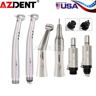 Dental Kit de pieza de mano turbina fibra óptico LED de alta y baja velocidad - Image 1 of 4