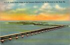 Bahia Honda Overseas Hwy from Mainland to Key West, FL Old Postcard Unused C1