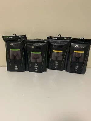 Calzoncillos boxer elásticos Russell Athletic para hombre Ultraflex Dri-Power SM~8 pares~ROJO/AZUL Foto 1 de 3