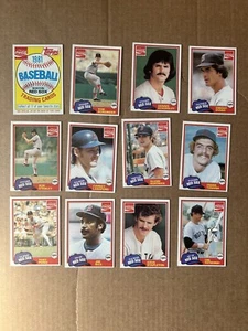 1981 TOPPS COCA COLA BOSTON RED SOX COMPLETE TEAM SET 1-11 YAZ, EVANS, RICE - Bild 1 von 2