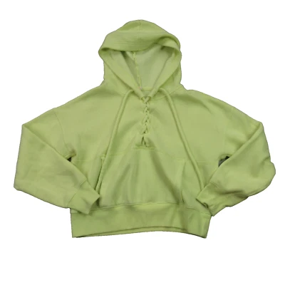 Sudadera con capucha Free People para mujer XS manga larga suéter con capucha bolsillos verde Foto 1 de 4