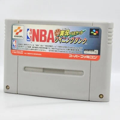 Super Famicom NBA JIKKYO BASKETBALL WINNING DUNK Cartridge Only Nintendo sfc - Image 1 of 2