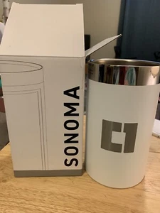 SONOMA 50 Ozs White Stainless Steel thermal Bottle Chiller Scratch Resistant - Picture 1 of 8