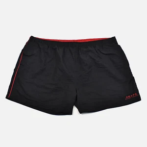 Pantalones Cortos CHAPS Ralph Lauren Deporte Atlético Logo Para Hombres Negro Rojo Forrado Bañador 4X - Imagen 1 de 7