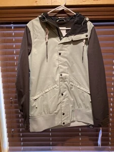 Women's Volcom Stave Snowboard Winter Jacket w/ Hood (Large) Sage Green - Picture 1 of 3