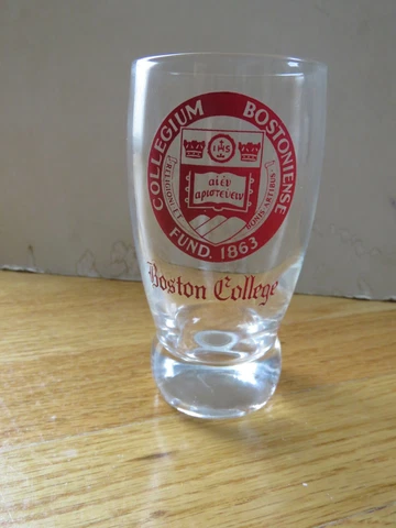 Vintage BOSTON COLLEGE Eagles Emblem Fund 1863 5.5" Glass Cover