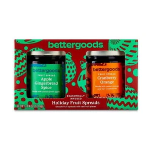 bettergoods Holiday Fruit Spreads Comb 18.4 oz apple gingerbred cranberry orange - Picture 1 of 1
