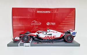 MODELLINO AUTO 1:18 MINICHAMPS F1 HAAS VF-22 SCHUMACHER BRITISH GP 2022 DIE CAST - Picture 1 of 15