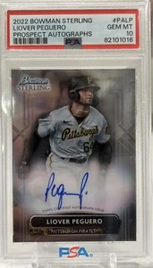 LIOVER PEGUERO AUTO 2022 BOWMAN STERLING #PA-LP RC PITTSBURGH PIRATES PSA 10🔥 - Bild 1 von 2