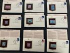 20 historic stamps of america collection envelopes with detailed history index