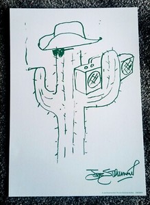  JOE STRUMMER print printed on card 20.5 cm x 29cm