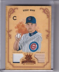 2004 DONRUSS DIAMOND KINGS #4 KERRY WOOD BAT & JERSEY CHICAGO CUBS 49/150 A112