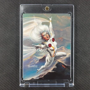1996 Marvel Masterpieces Double Impact Card 5 of 6 Storm and Spider-man - Picture 1 of 3