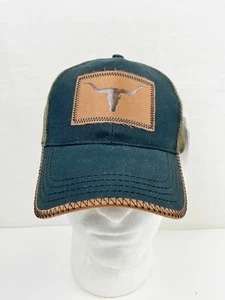 LONGHORNS PATCH CASE IH LANDWIRTSCHAFT MESH RÜCKEN VERSTELLBAR MÜTZE - BRANDNEU - Bild 1 von 7