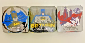 BATMAN SUPERMAN Lot of 3 Magic Towels 100% Cotton Washcloths 11.75" X 11.75" - Picture 1 of 1