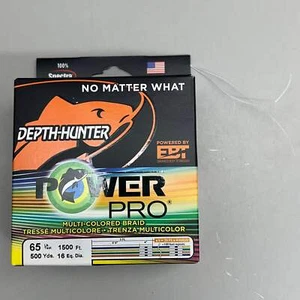 POWER PRO Microfilament Braided Fishing Line 65lbsx1500FT Multicolor 21100650500 - Picture 1 of 11