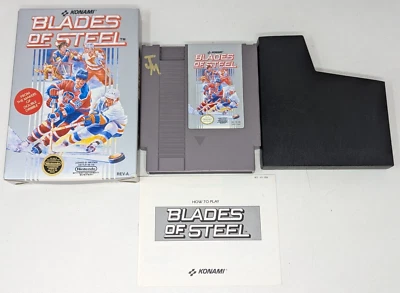 De Colección Nintendo Entertainment System NES Konami Blades of Steel Videojuego CIB JM24 Foto 1 de 4