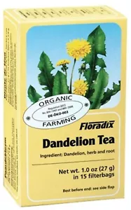 Floradix Dandelion Leaves Organic Herbal Tea 15 filterbags (BRAND NEW) ✅📦 - Picture 1 of 3