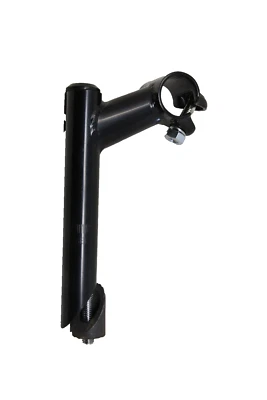 MTB Type Handlebar Quill STEM 22.2mm 1" 60mm Short Reach Black 25 Degree Rise - Image 1 of 2