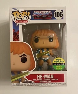 Funko Pop 2022 SDCC Masters of the Universe Toy Tokyo MOTU He-Man Retro Toys - Picture 1 of 7