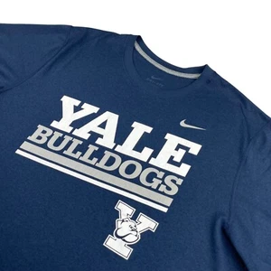 Yale Bulldogs x Nike Men's Performance S/S T-Shirt Navy Blue • XL - Picture 1 of 7