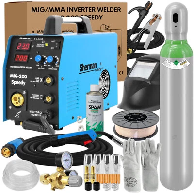 Sherman Hobby MIG 200 Speedy Poste à souder Inverter soudage MIG MAG  - jeu n°3 - Image 1 of 4