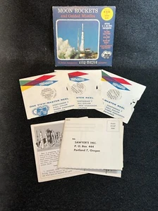 1959 VIEW-MASTER #B-656 MOON ROCKETS COMPLETE 3-REEL PACKET WITH BOOKLET X - Picture 1 of 24