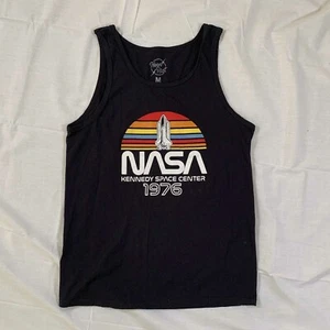 NASA Centro Espacial Kennedy 1976 Transbordador Espacial Arco Iris Negro Tanktop Mediano B-C - Imagen 1 de 6