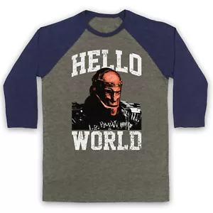 DOOM PATROL TITANS UNOFFICIAL ROBOTMAN HELLO WORLD 3/4 SLEEVE BASEBALL TEE - Picture 1 of 11