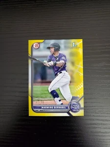 Warming Bernabel - 2022 Bowman 1st Bowman Paper Prospect #BP-46 - YELLOW /75 - Picture 1 of 2