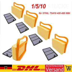 1/5/10x Luftfilter Für Stihl TS410 420 480 500 Abschneiden Säge 42381410300 DE - Bild 1 von 9