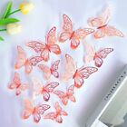 12pcs/set Colorful Hollow Butterfly Sticker  Home Decoration