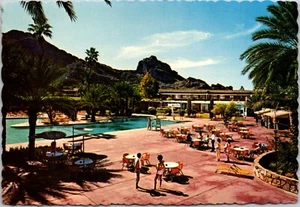 Postcard Arizona Scottsdale AZ Del Webb's Mountain Shadows Resort Poolside - Picture 1 of 2