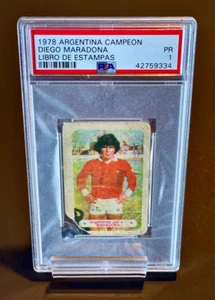 DIEGO MARADONA (RC) *ROOKIE* 1978 Argentina Campeon Libro de Estampas PSA 1 RARE - Bild 1 von 3