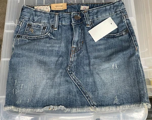 PoloRalph Lauren Little Girl's Size 8 Blue Cotton Blend 3-Pocket Denim Skirt #99 - Picture 1 of 7