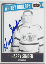 Harry Sinden Authentic Autographed Boston Bruins Hockey Legends Custom Card 3