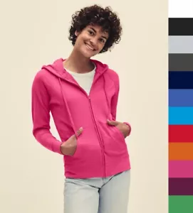 Confezione da 2 felpe con cappuccio donna Fruit of the Loom in 14 colori - 62-150-0 - NE - Foto 1 di 13
