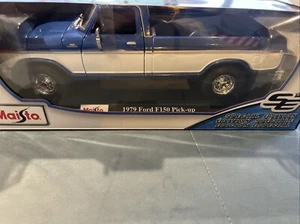 1:18 Maisto 1979 Ford F150 Pickup Truck Metal Diecast Car Model & Stand 26.5 cm - Picture 1 of 2