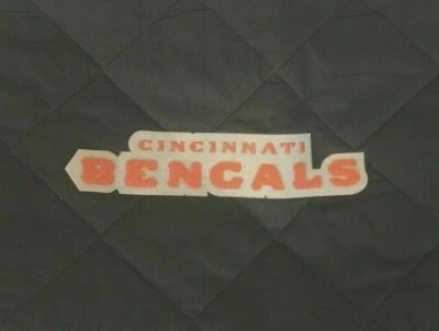 Parche de chenilla Pottery Barn Teen NFL Cincinnati Bengals gris falso nuevo sin etiquetas NLA Foto 1 de 2