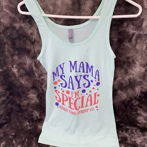 Bubba Gump Shrimp Co. Tank Top Size Small Green NWT - Picture 1 of 3