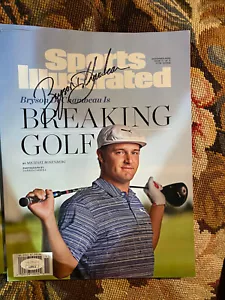 Bryson Dechambeau Signed Sports Illustrated No Label Autograph JSA - Picture 1 of 1