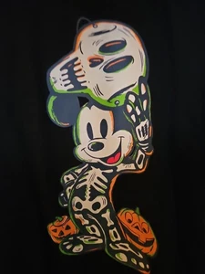 NEW! XL Mickey Mouse Halloween Skeleton Trick or Treat Disney t-shirt Adult xl! - Picture 1 of 4