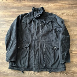 G-STAR Raw Falco Field Jacket Zip Military Utility Cargo Cotton Black Men’s XXL - Picture 1 of 12