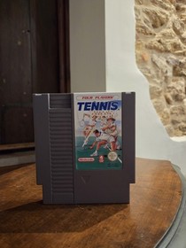 FOUR PLAYERS` TENNIS  - Rare Nintendo NES Game