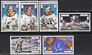 STAMPS RAS AL KHAIMA-Apollo 16 Space Mission, set of 6, 1972-# - Picture 1 of 1
